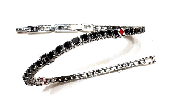 Bracciale Zancan Uomo Tennis in Acciaio Spinello UHB159 - UHB159